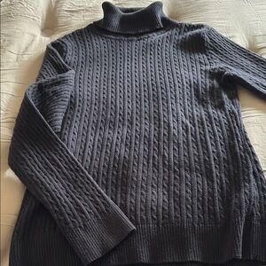 Talbots cable turtleneck sweater